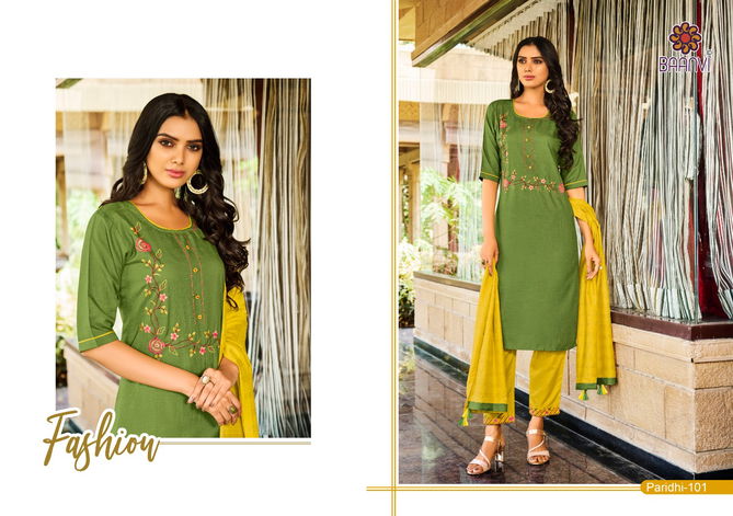 Baanvi Paridhi 1 New Latest Designer Kurti Pant With Dupatta Readymade Collection